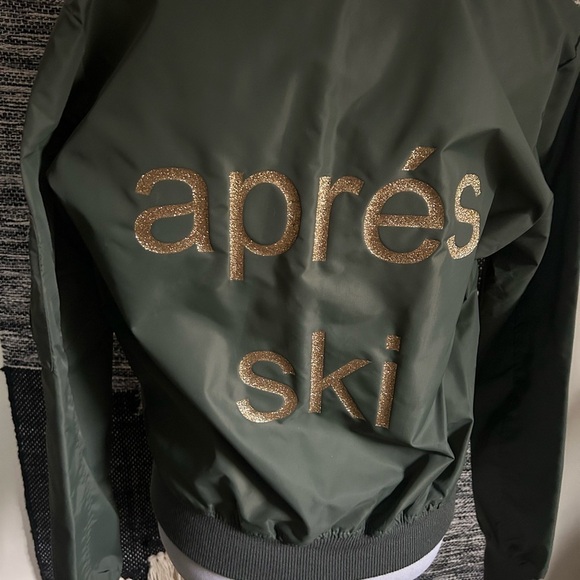 Hipchik Couture Apres Ski ski bomber jacket olive green NWT - Picture 6 of 8
